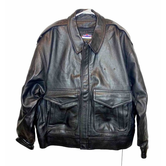 GIBSON & BARNES Goatskin Thinsulate Skyliner Airline Pilot Jacket 50 R USA❤️